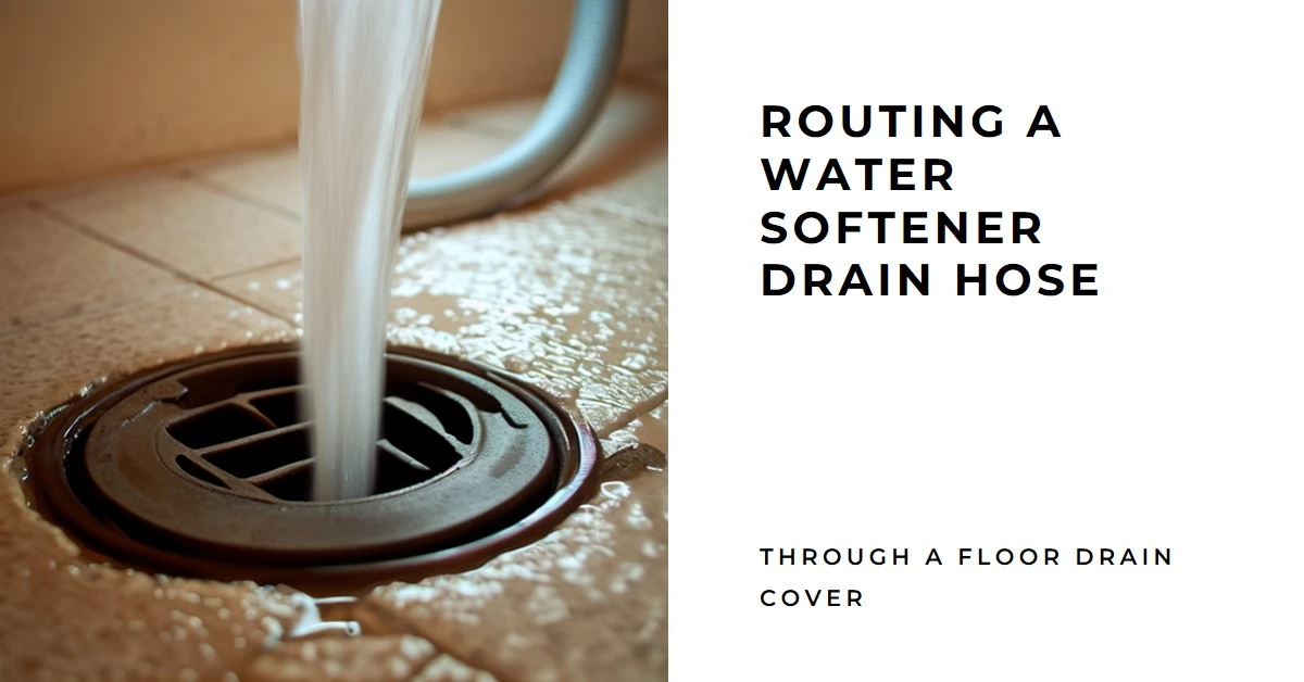 How to Route a Water Softener Drain Hose through a Floor Drain Cover