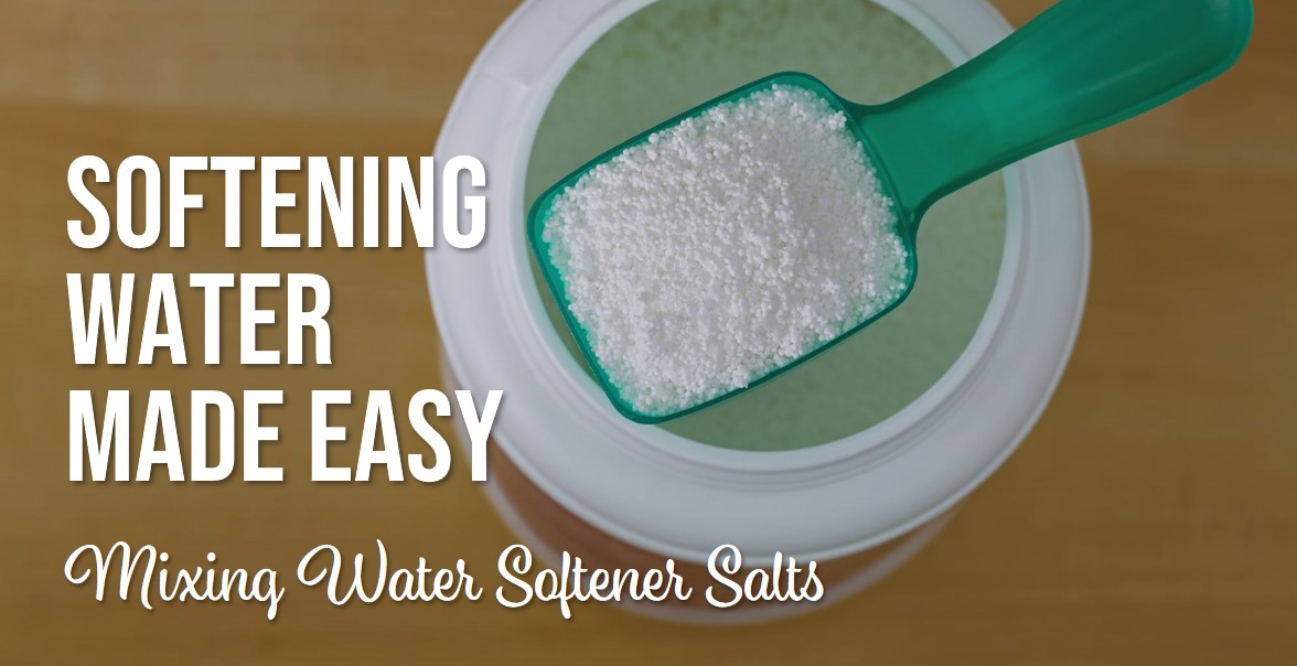Image of a bag of water softener salt with the question "Can You Mix Water Softener Salts?"