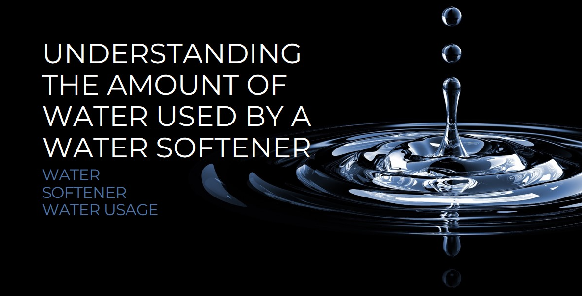 Image of a water softener discharging water